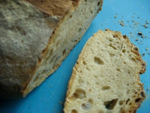 "Primer pan con masa madre". de Boca Dorada
