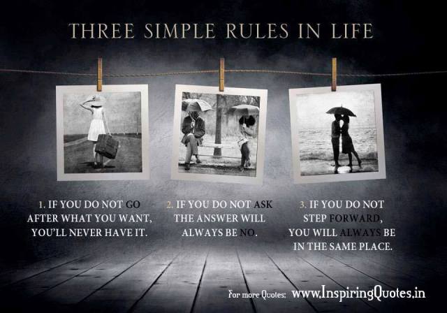 Three simple rules in life, de Inspiring Quotes