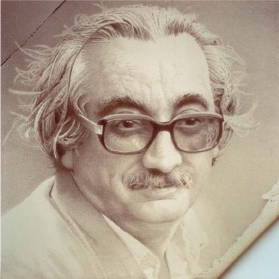 Joan Fuster, de Manuel Boix, via Wikimedia