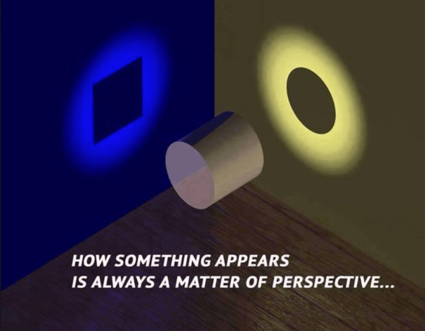 How something appears is always a matter of perspective