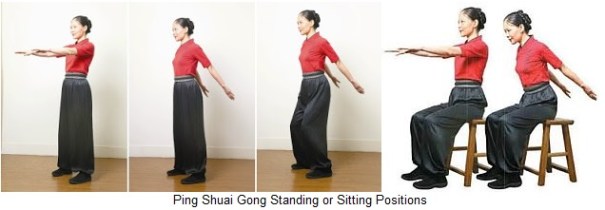 Ping Shuai Gong Standing or Sitting Positions