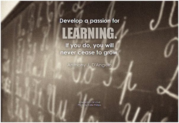 Develop a passion for learning, de BK, al Flick